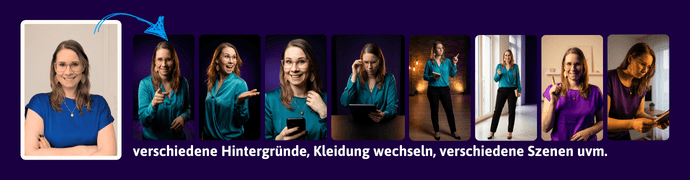 KI Fotostudio - Beispiele